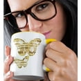 thumbnail image 2 of 3dRose, You are my sunshine vintage song butterflies, 15oz Two-Tone Yellow Mug, 2 of 7