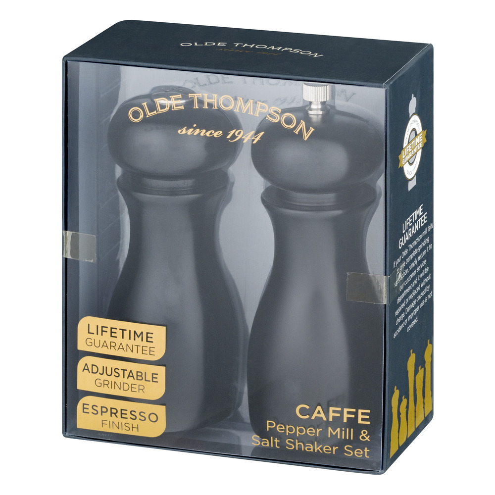 Olde Thompson Caffe Pepper Mill & Salt Shaker Set Espresso Finish - 2 CT - image 3 of 7