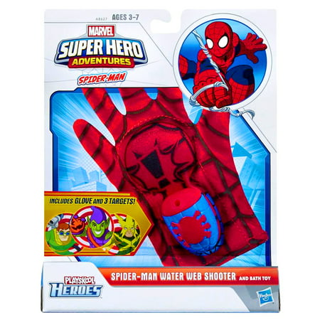 Super Hero Adventures Spider-Man Water Web Shooter & Bath Toy
