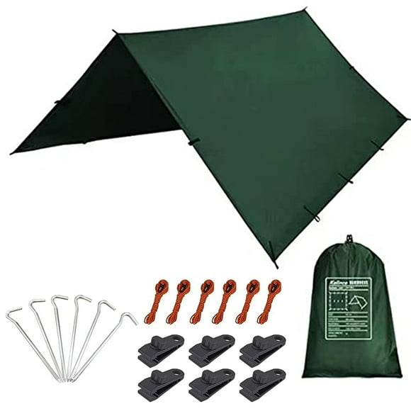 Lona de Camping Impermeable KALINCO 3X3m para Hamaca y Refugio de Lluvia