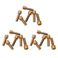 thumbnail image 1 of 3x Tornillos es de 6 piezas M5 x 18 Pernos de material acero al carbono de resistencia premium - para montaje de adaptador de pinza de de DYNWAVEMX Tornillo de pinza de freno de disco de bicicleta, 1 of 7