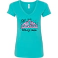 thumbnail image 3 of Inktastic Tiara 50th Birthday Queen Women's V-Neck T-Shirt, 3 of 5