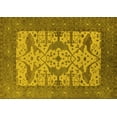 thumbnail image 1 of Ahgly Company Machine Washable Indoor Rectangle Oriental Yellow Industrial Area Rugs, 3' x 5', 1 of 4