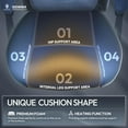 Dowinx Gaming Chair with Heated Massage Lumbar Support, Breathable