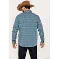 thumbnail image 4 of Moonshine Spirit Men's Free Bird Plaid Print Long Sleeve Western Snap Shirt Navy, 4 of 4