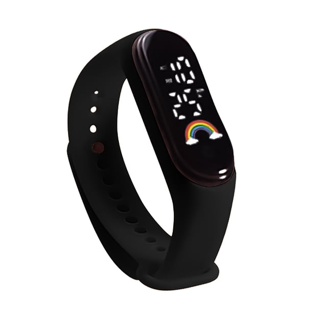 Mejor Belleza Sport Watch, Fashion LED Digital Watch Outdoor Rubber Bands Wristwatch for Men Women Teens Students