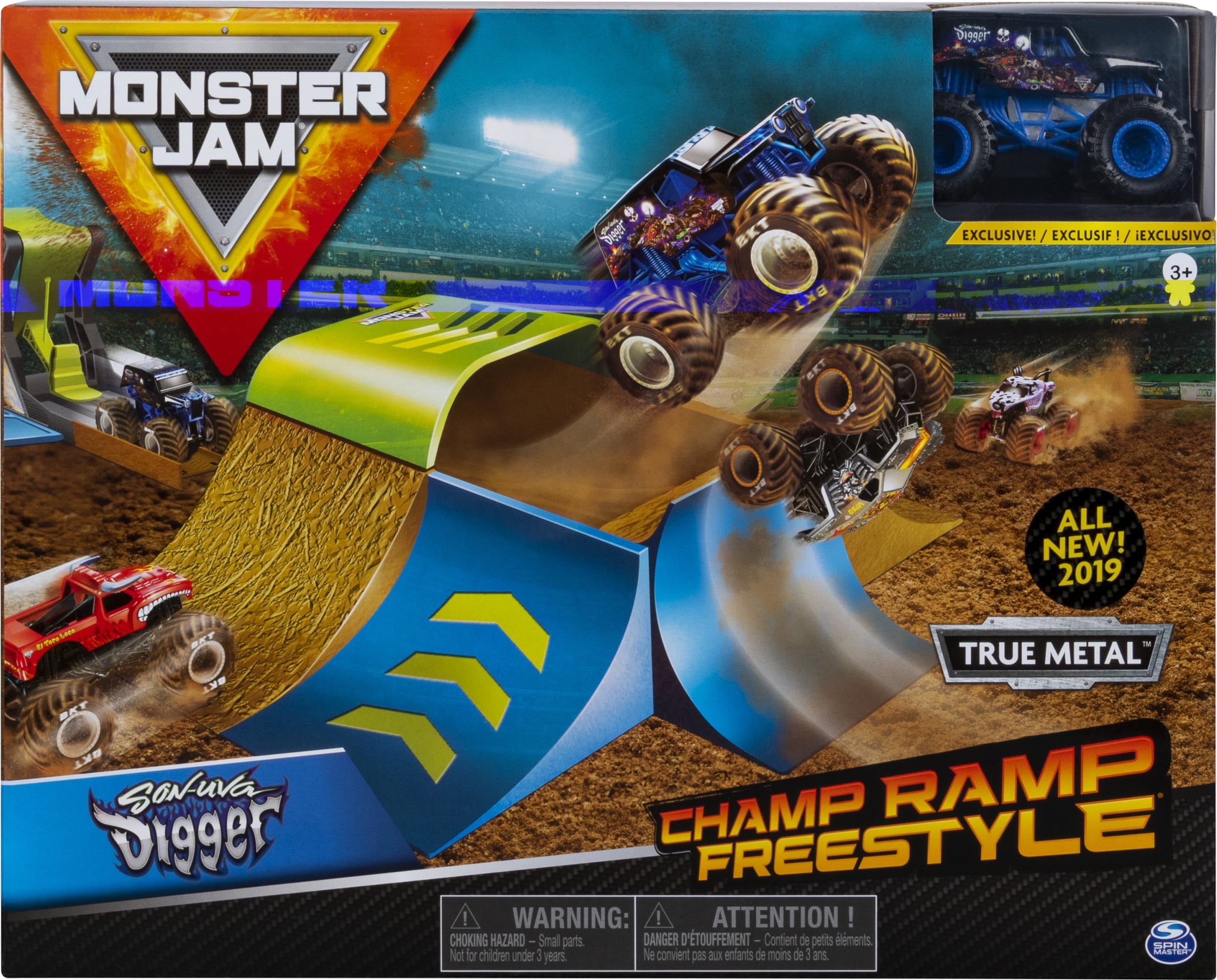 Monster Jam, Official Champ Ramp Freestyle Playset Featuring Exclusive