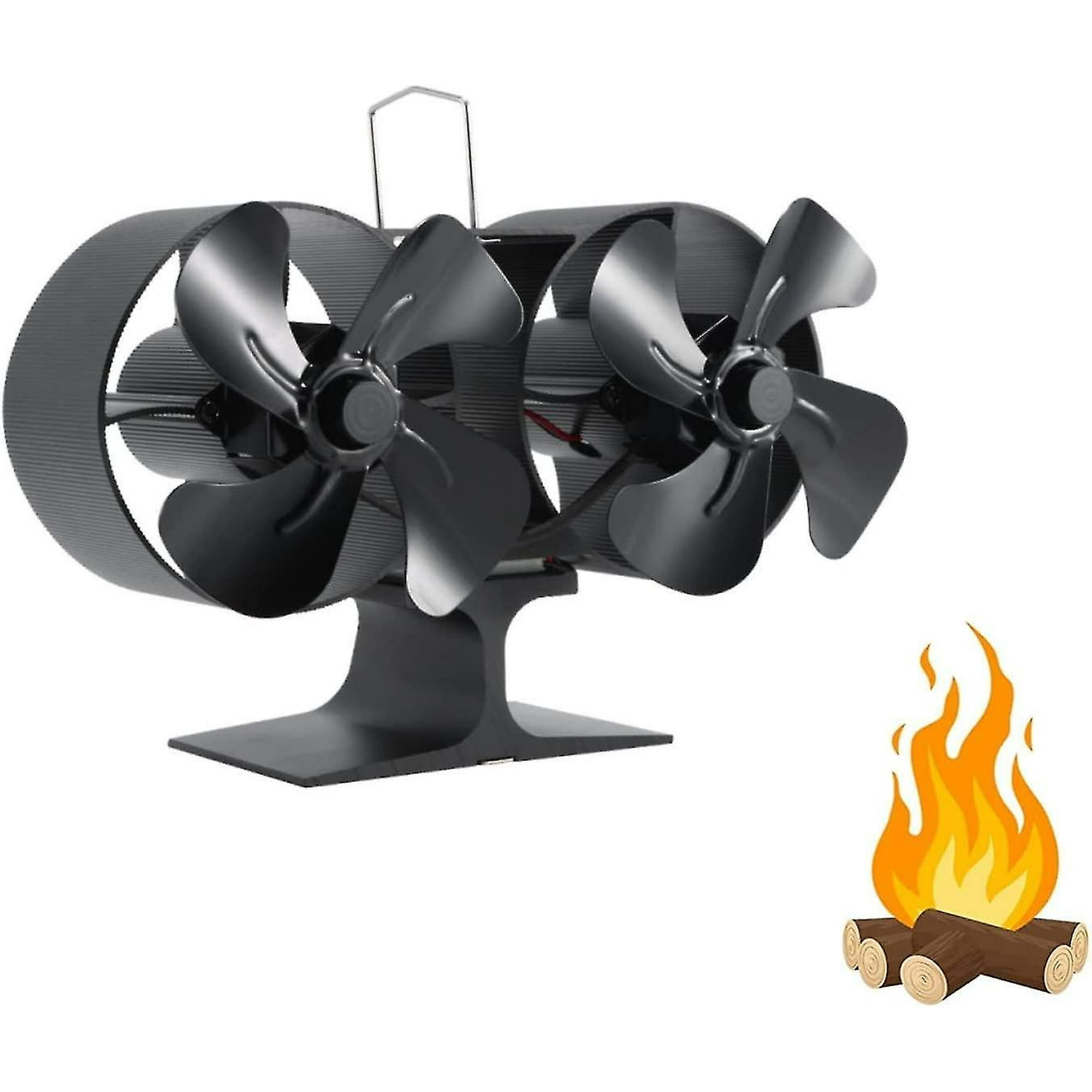 Double-headed 4 Blade Stove Fan, Thermal Power, Quiet Operation,  Eco-friendly And Efficient, Suitable For Wood Stove/fireplace | Walmart  Canada