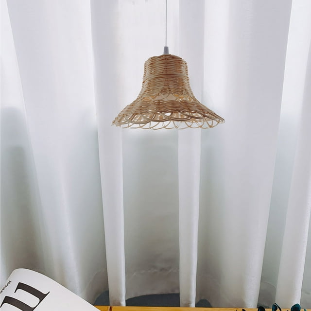 TIMIFIS Lights Home Decor Rattan Chandelier Home Stay Real Rattan Weaving Decorative Handmade Lampshade