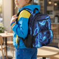thumbnail image 2 of KUIFORTI Wolf Lighting Toddler Backpack Boys Kids School Bag with Multiple Storage Pockets Adjustable Straps 13.5 Inch for Preschool Kindergarten Daily Use, 2 of 7