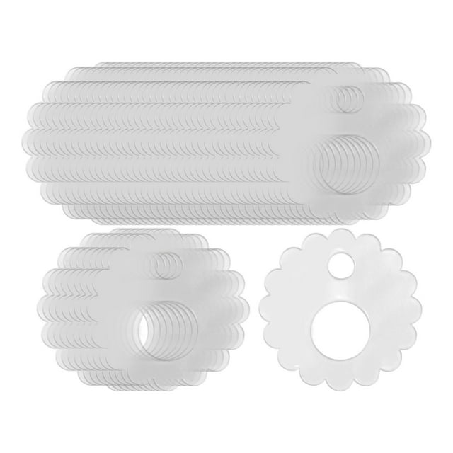jesticaly 50pcs/set Cross Stitch Tread Bobbins Sewing Thread Winding Organizer For Acrylic Thread Drops Style D