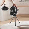 thumbnail image 2 of Ventilador de Camping de 10000 MAh, Circulador de Aire Portátil de Escritorio Recargable, Ventilador Eléctrico de Techo Inalámbrico con Trípode Eléctrico, 2 of 5