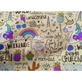 thumbnail image 5 of oneOone Cotton Poplin Light Gray Fabric Unicorn Pattern Quilting Supplies Print Sewing Fabric By The Yard 56 Inch Wide, 5 of 6