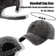 thumbnail image 2 of Miaocao 3 Pack Washed Plain Vintage Baseball Cap Cotton Adjustable Twill Bulk Low Profile Classic Dad Hat for Men/Women, 2 of 7