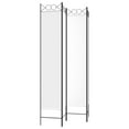thumbnail image 3 of vidaXL 4-Panel Room Divider White 160x220 cm Fabric, 3 of 5