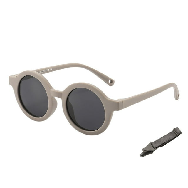 Lunettes de Soleil pour Enfants Colorées Protection UV Paquet Unique Convenant aux Garçons et aux Filles 0-3 Ans