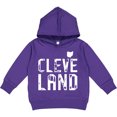 thumbnail image 2 of Inktastic Cleveland, Ohio Distressed Font Toddler Hoodie, 2 of 4