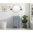 thumbnail image 6 of Elegant Decor Park Avenue 21" Metal MDF Marble Single Bathroom Vanity in Gray, 6 of 8