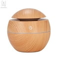 thumbnail image 2 of Gustave 130ml LED Cool Mist Humidifier Aromatherapy Essential Oil Diffuser Color Change Ultrasonic Wood Grain for Office Home Bedroom Car, 2 of 10