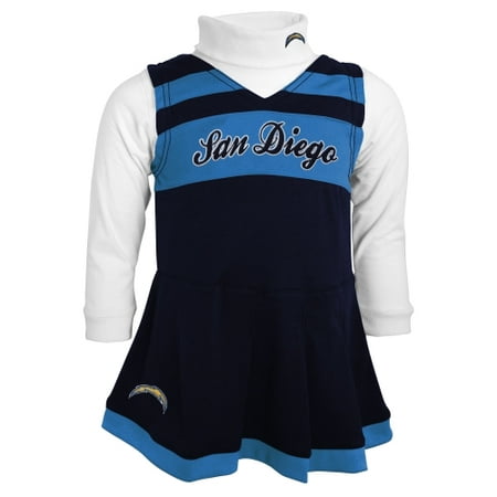 San Diego Chargers Girls Infant Cheer Jumper Dress -