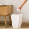 thumbnail image 4 of Kitchen Garbage Bin Trash Can Wastebasket Large Opening Square Capacity Square Rubbish Lightweight Rubbish Container Bathroom Household Gray, 4 of 9