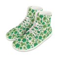 thumbnail image 6 of Psesaysky PU Leather Barefoot Shoes for Women Girls Lace-Up Sneakers Four Leaf Clover Print Sneakers Lightweight Comfortable Walking Shoes, 6 of 8