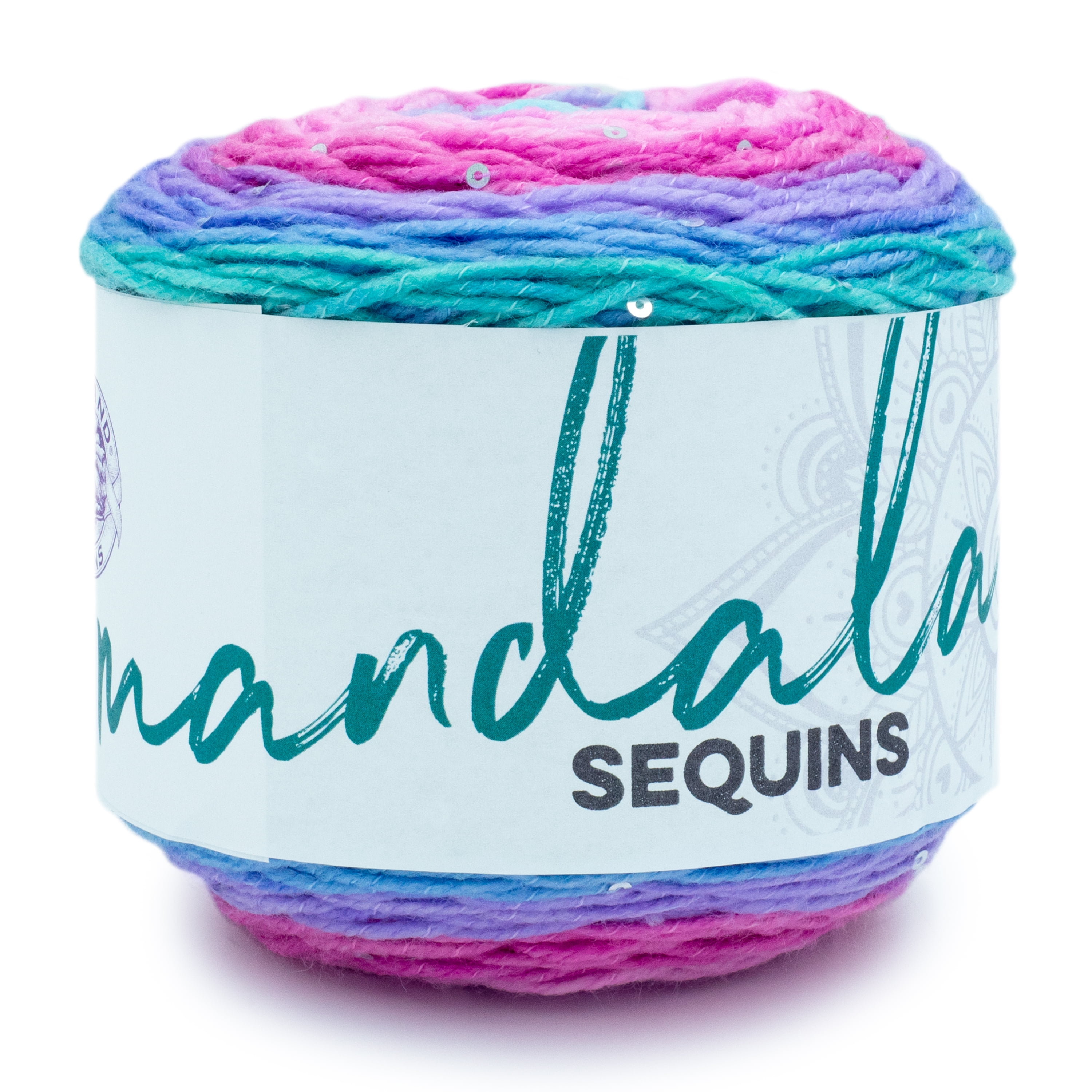 Lion Brand Yarn Mandala Sequins Beryl