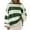 18#Green1, variant on Harpily Clearance Women's Sweaters Women's Crew Neck Long Sleeved Striped Sweater With Flared Sleeves