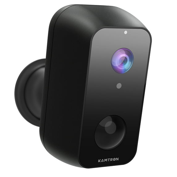 Security Camera Outdoor Wireless, KAMTRON Rechargeable Battery Powered 10000mAh Home Security Camera, 1080P WiFi IP Camera with PIR Motion Detection,Night Vision,2-Way Audio and Waterproof,Cloud/SD