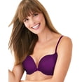 thumbnail image 1 of Maidenform Love the Lift Push Up & In Demi Bra Venetian Purple w/Black 32C Women's, 1 of 1