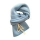thumbnail image 1 of Bufanda elegante y suave para mujer, regalo de otoño, color liso, resistente al viento y al clima. Azul, 1 of 9