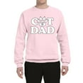 thumbnail image 2 of Wild Bobby, Best Cat Dad Daddy Gift, Pop Culture, Unisex Crewneck Graphic Sweatshirt, Light Pink, XX-Large, 2 of 3