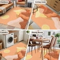 thumbnail image 6 of Mountain Line Area Rug 4x6 Washable Rug Non Slip Boho Minimalist Landscape Art Sun Orange Large Area Rug Indoor Floor Carpet for Entryway Bedroom Kitchen Living Room Home Office Dining Room Nursery, 6 of 7