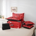 thumbnail image 5 of Homewish Eat Sleep Hockey Bedding Comforter Set 7 Pieces for Boys, Cartoon Sports Theme Full Bedding Set, Teen Boy Child Reversible Fitted Sheet Flat Sheet, Luxury Bedroom Decor, 5 of 7