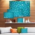 thumbnail image 2 of Designart - Motif Fractal Aquarelle Turquoise - Art Abstrait sur Toile, 2 of 2