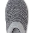 thumbnail image 5 of Dearfoams Cozy Comfort Men's Striped Scuff w/Memory Foam Slippers, 5 of 7
