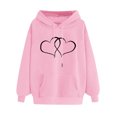 thumbnail image 2 of QUINDOS Hoodies for Women Womens Sweatshirts Casual Crew Neck Long Sleeve Graphic Pullover Tops, 2 of 4