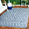 thumbnail image 2 of SAFAVIEH Courtyard Anson Geometric Indoor/Outdoor Area Rug, Navy/Grey, 5'3" x 7'7", 2 of 10