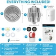 thumbnail image 5 of SparkPod 6 Inch Round Filtered Shower Head, 23-Stage Water Filter, Luxury Chrome, 5 of 9