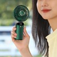 thumbnail image 3 of Muyoka Miuline Mini ventilador de mano, USB 5 velocidades Viento fuerte Ventilador de cordón portátil con cubierta desmontable Ventilador eléctrico ajustable de 90 ° para oficina en el hogar Interior Muyoka Hogar, 3 of 5