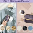 thumbnail image 3 of Liyamei Portable Steamer Travel Steamer For Clothes 9S Fast Heat Up 1200W Power Handheld Garment Steamers 2 In 1 Steamer And Efficient For Quick Wrinkle Removal, 3 of 5