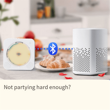 Portable CD Player -718 - Bluetooth, Dual Speakers, FM Radio, USB, Headphone Mode, Stereo Sound US Plug