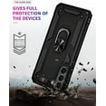 thumbnail image 2 of Entronix Heavy Duty Case Designed for Galaxy S22 Plus, Rotating Ring Protective Cover, Black, 2 of 7