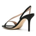 thumbnail image 3 of FSJ Women Graceful Open Toe Stiletto High Heel Sandals Strappy Slingback Slip On Sexy Dance Evening Dress Shoes Size 7 Black, 3 of 4