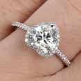 thumbnail image 6 of Grandest Birch Wedding Ring Heart Shape Shiny Rhinestone Creative Lady Circlet for Gift Alloy Silver, 6 of 8