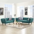 thumbnail image 5 of Ergode Bestow 2 Piece Upholstered Fabric Sofa and Loveseat Set - Teal, 5 of 5