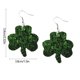 thumbnail image 3 of St. Patrick's Day Leather Earrings St. Patrick's Day Green Leather Earrings Hat Green Earrings, 3 of 6