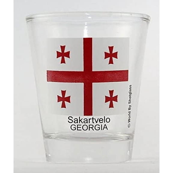 georgia (country) flag shot glass