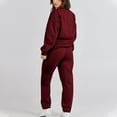 thumbnail image 7 of Kovlvoll Fall Sweatsuits for Women Crewneck Sweatshirts with Sweatpants Loose Casual Fleece Lined Warm 2 Piece Sets, 7 of 7