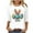 White, variant on LYEAA Easter Celebration 3/4 Sleeve T-Shirt Women Cotton Round Neck Top Cute Bunny Graphic Spring Seasonal Gift Idea Casual Wear Blue S